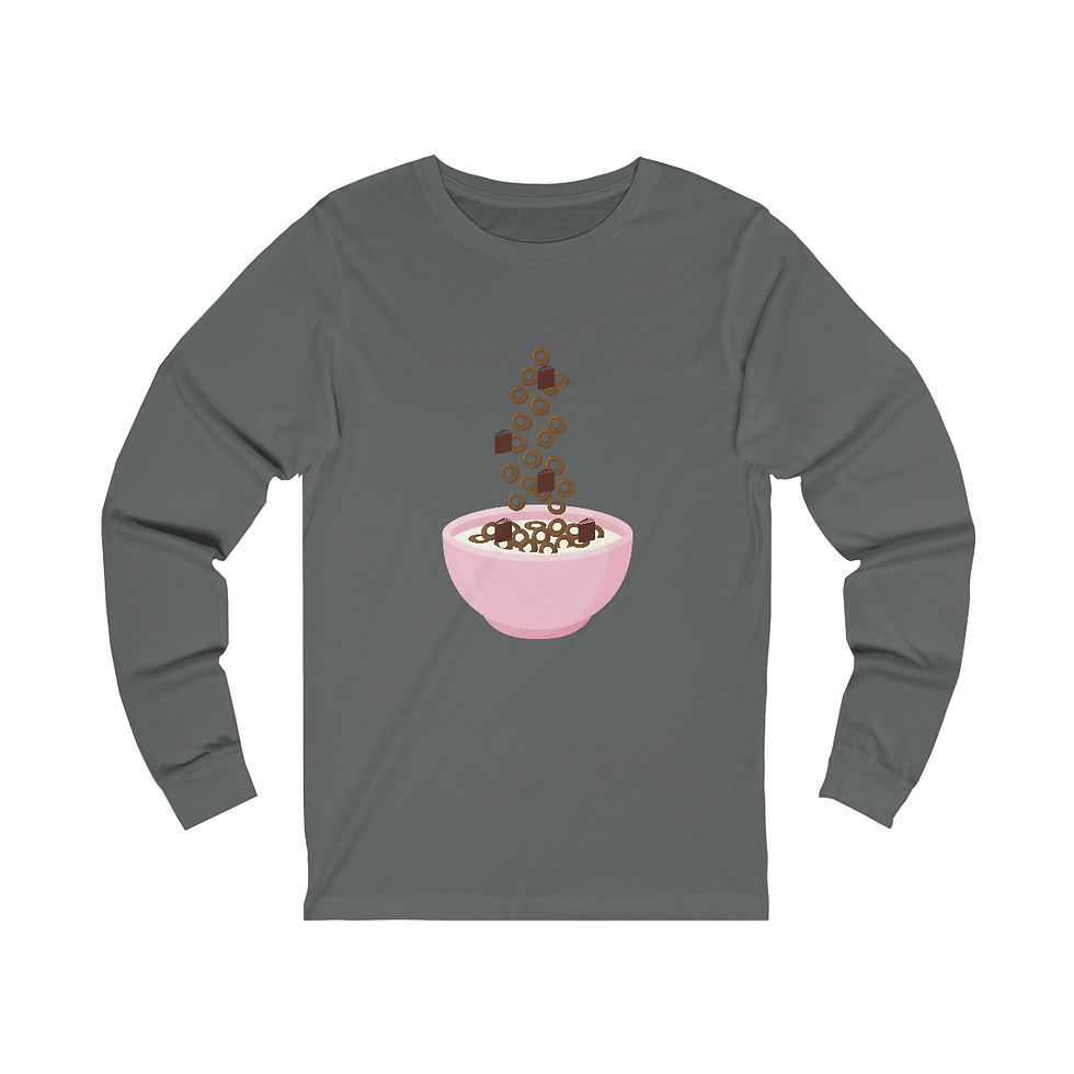 Thumbnail: Book Cereal in Pink Bowl long sleeve tee