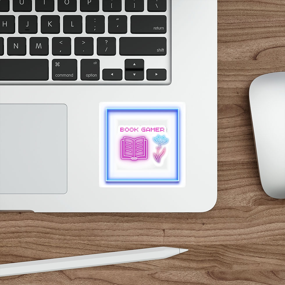 Thumbnail: Book Gamer Pink Rose: Die-Cut Stickers
