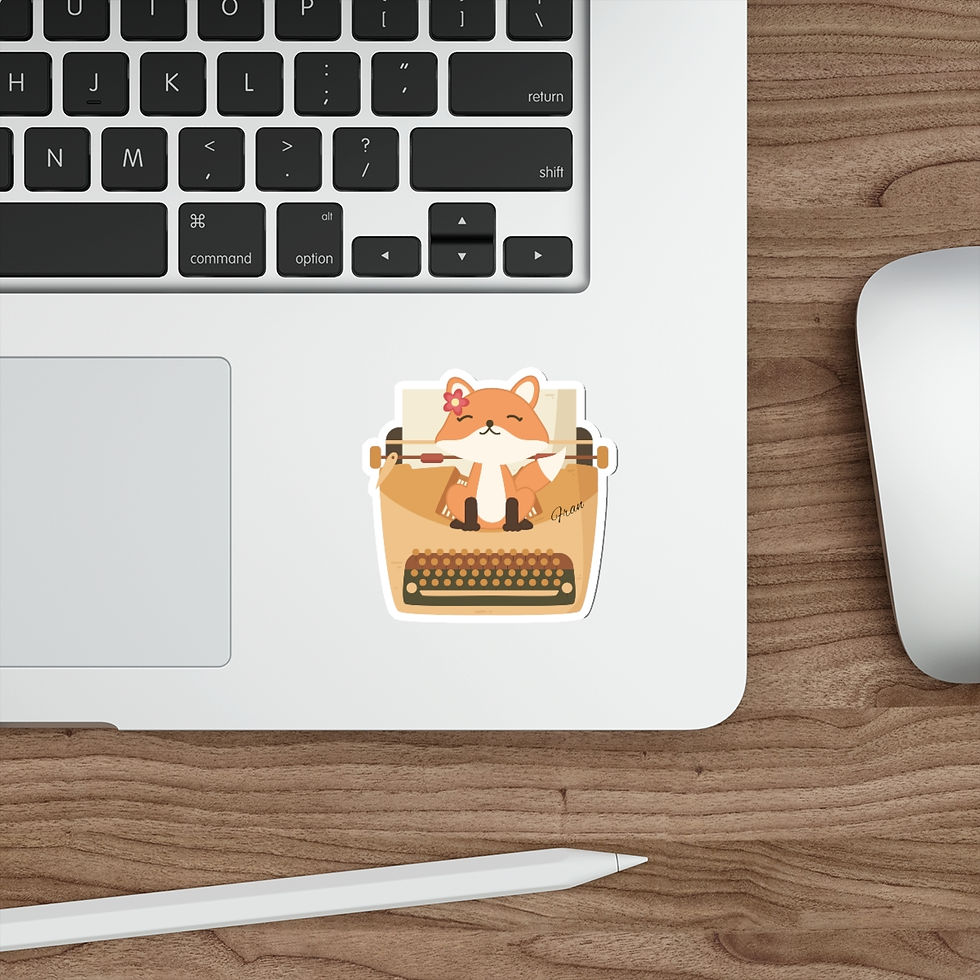 Thumbnail: Writing Buddy Fran: Die-Cut Stickers