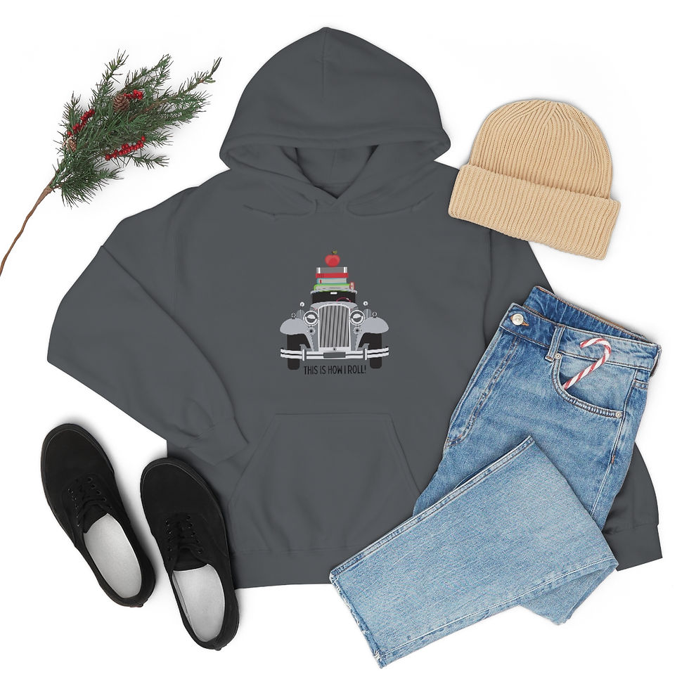 Thumbnail: "This is How I Roll," Black Car: Unisex Heavy Blend™ Hooded Sweatshirt
