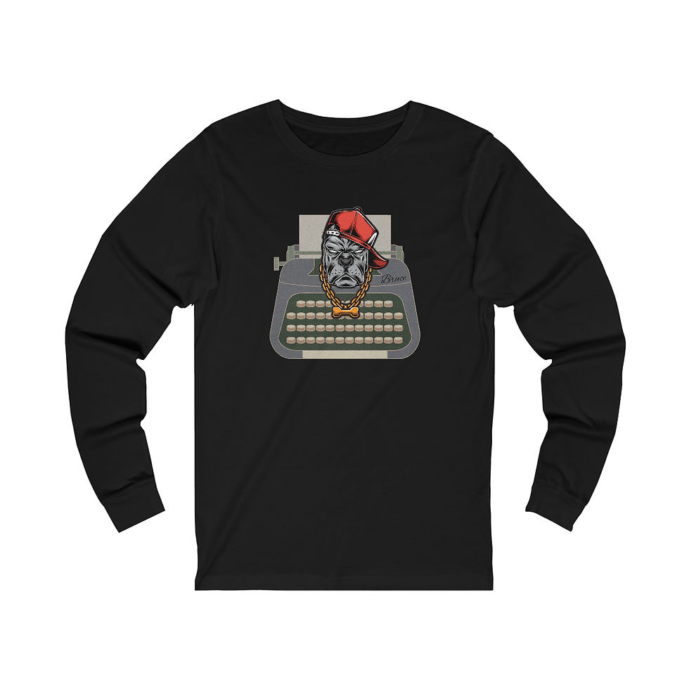 Thumbnail: Writing Buddy: Bruce: long sleeve tee