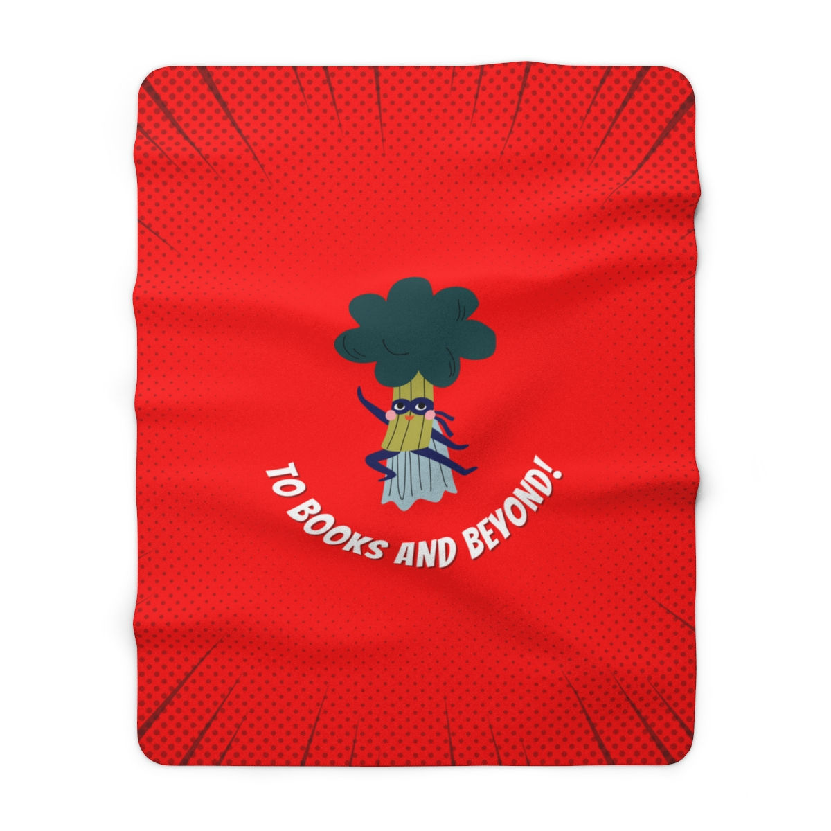 To Books and Beyond Broccoli: High Quality Cozy Fleece Blanket