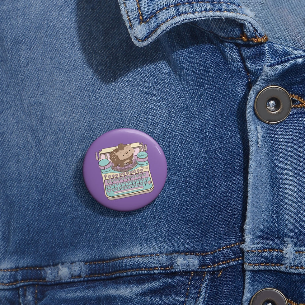 Thumbnail: Writing Buddy: Hubbie: Custom Pin Buttons