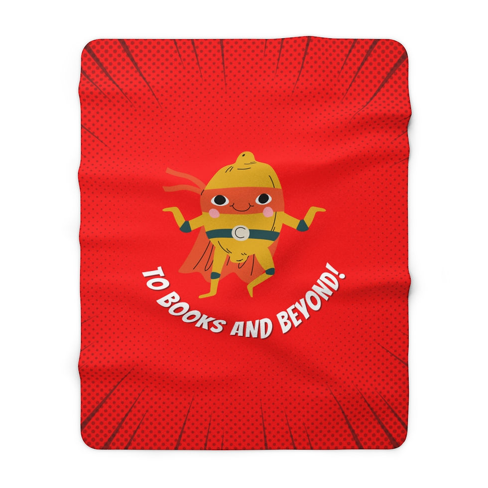 Thumbnail: To Books and Beyond Lemon: High Quality Cozy Fleece Blanket