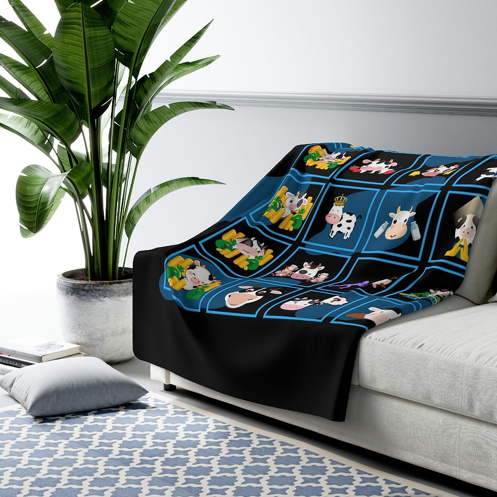 Thumbnail: All Cash Cows: High Quality Cozy Fleece Blanket