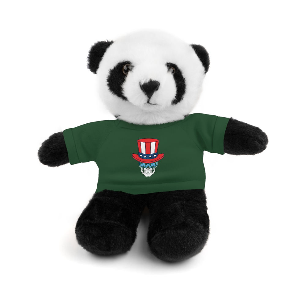 Thumbnail: Ski Skull With Top Hat And Stars: Stuffed Animals with Tee