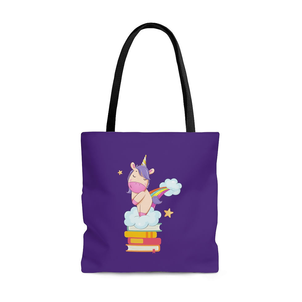 Thumbnail: Unitoot on a bookstack! Tote Bag