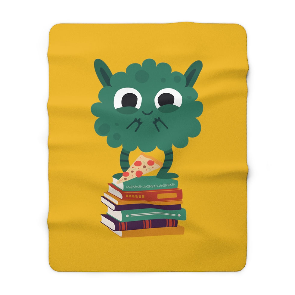 Thumbnail: Green Monster: High Quality Cozy Fleece Blanket