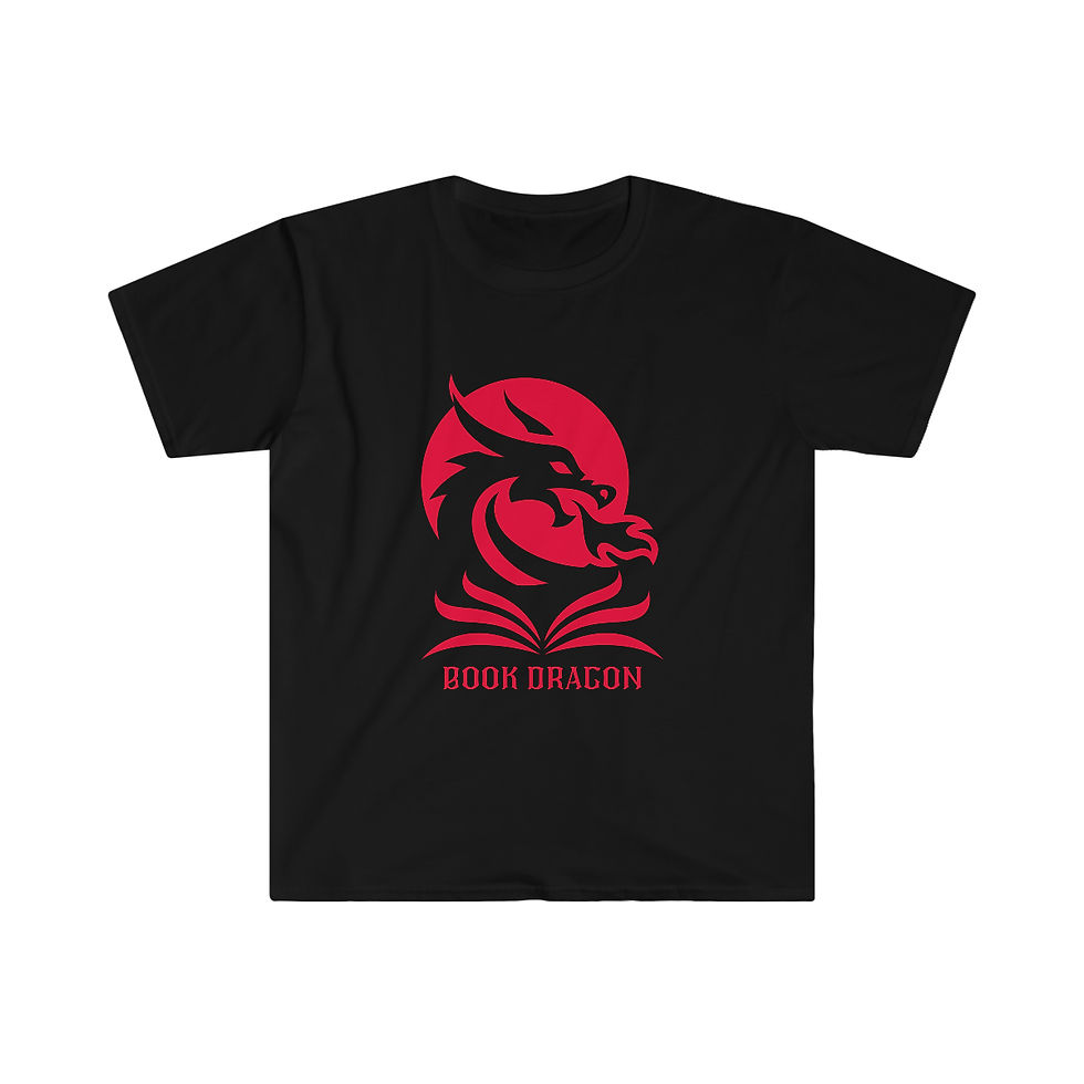 Thumbnail: Book Dragon #1 Unisex Softstyle T-Shirt