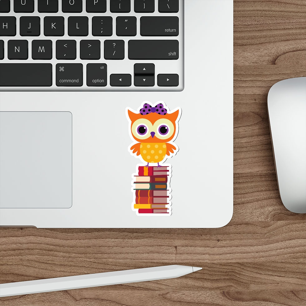 Thumbnail: Owl design #2: Die-Cut Stickers