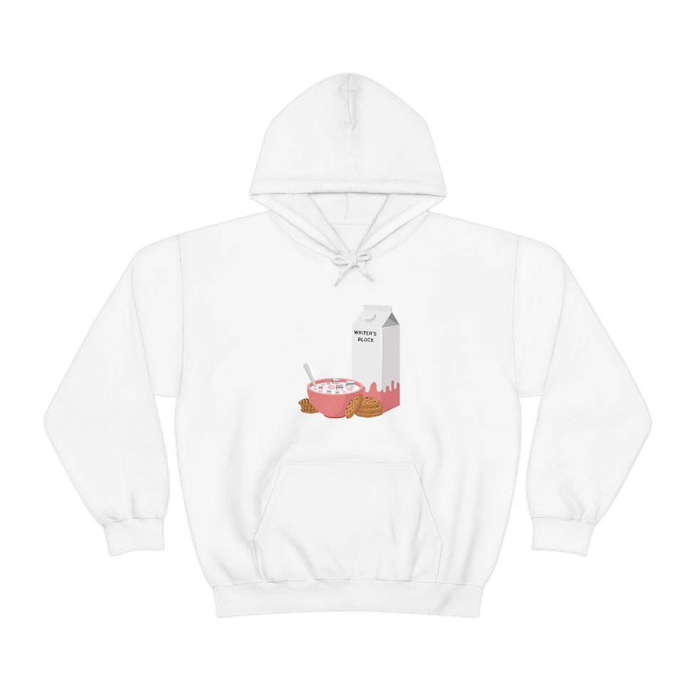 Thumbnail: Writer's Block Pink Milk Carton: Unisex Heavy Blend™ Hooded Sweatshirt