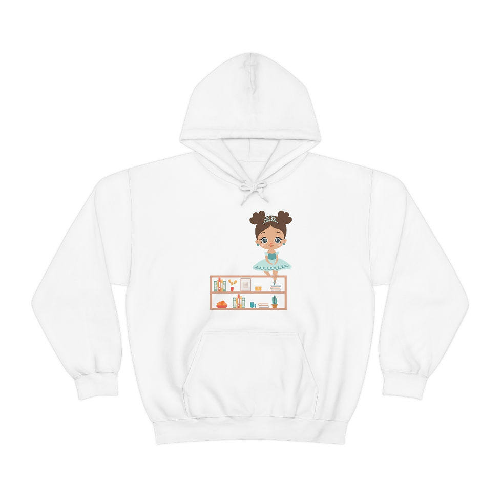 Thumbnail: Ballerina on a Bookshelf: Unisex Heavy Blend™ Hooded Sweatshirt