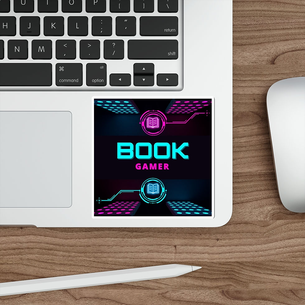 Thumbnail: Book Gamer Pink and Blue Vortex: Die-Cut Stickers