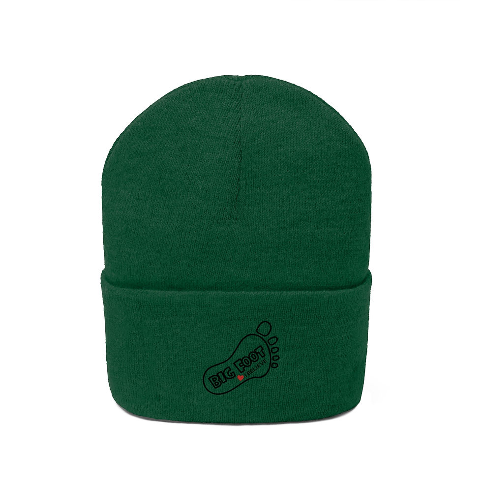 Thumbnail: Big Foot #1: I Believe: Knit Beanie