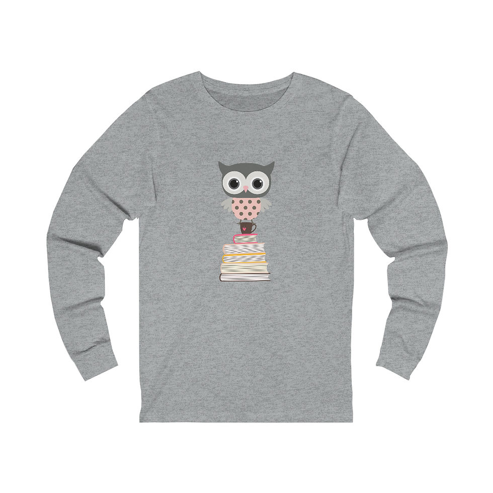 Thumbnail: Owl design #1: long sleeve tee