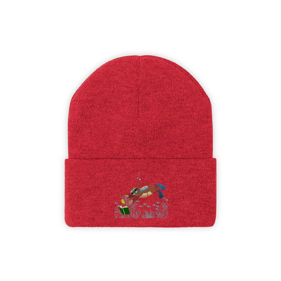 Thumbnail: Sloth Underwater: Knit Beanie