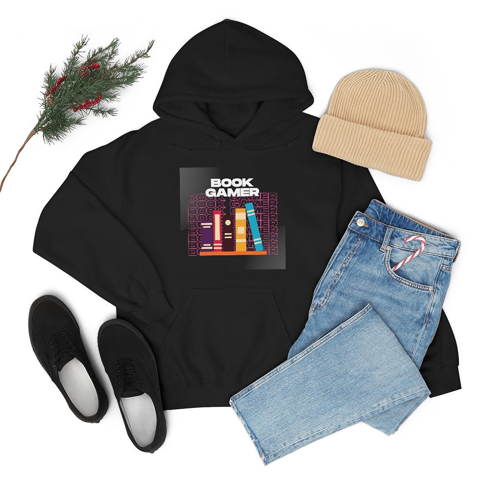 Thumbnail: Book Gamer, Stack Up: Unisex Heavy Blend™ Hooded Sweatshirt