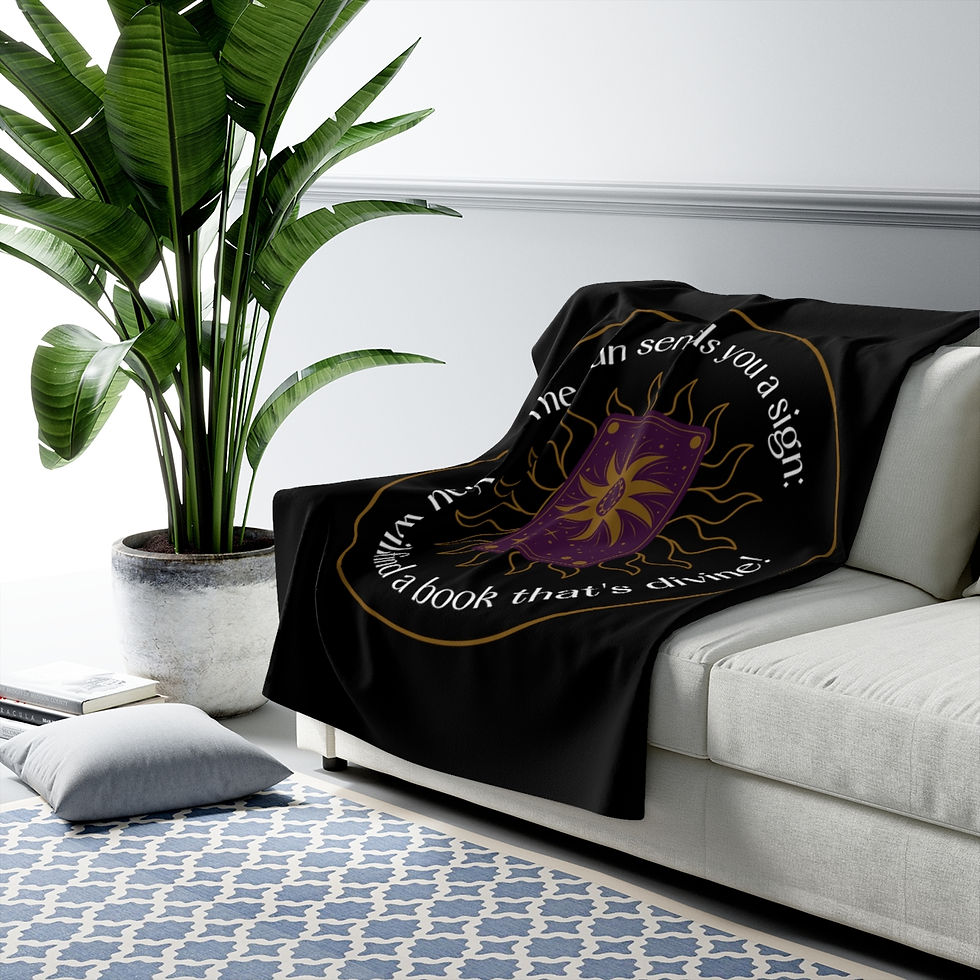 Thumbnail: Sun Book Fortune: High Quality Cozy Fleece Blanket