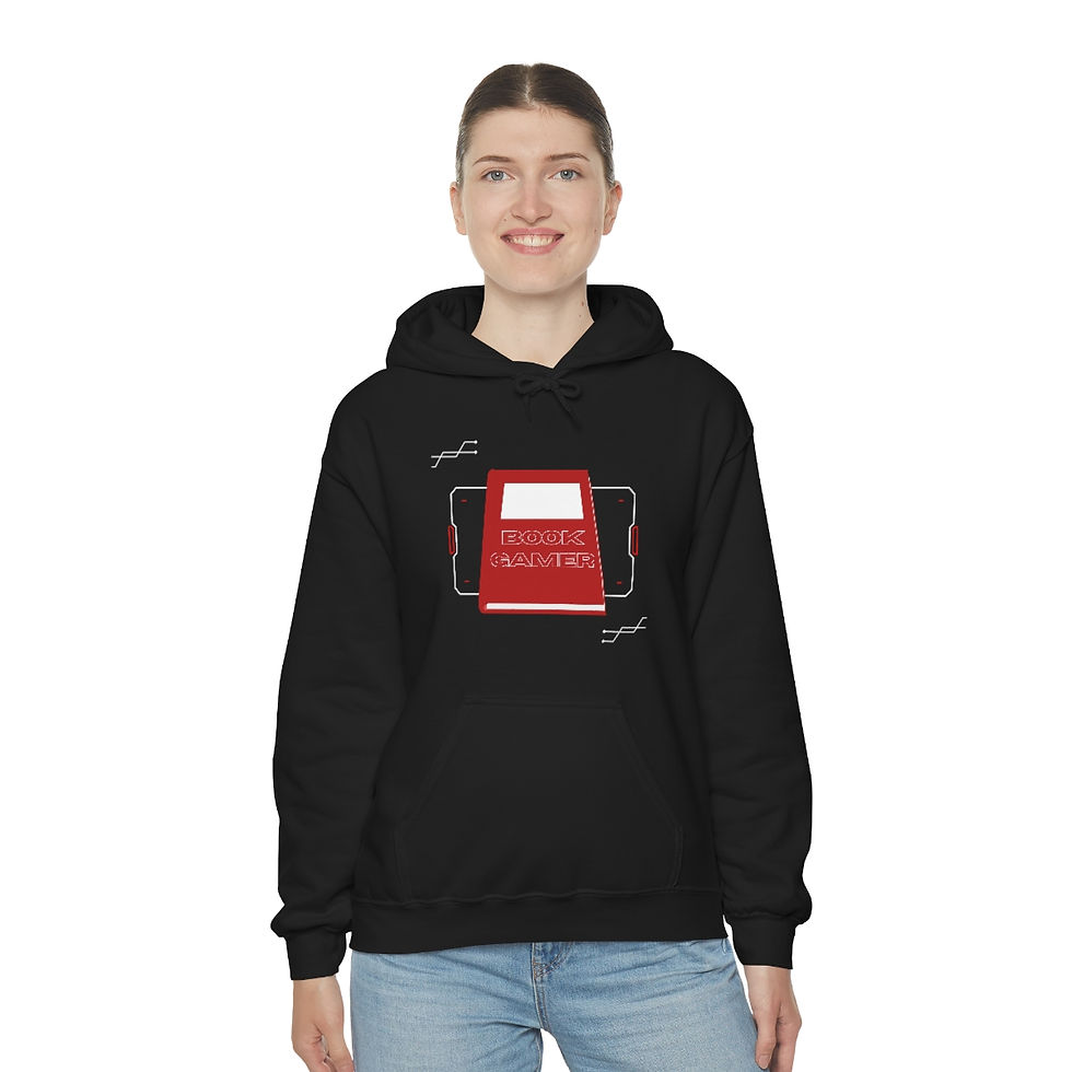 Thumbnail: Book Gamer Red Book: Unisex Heavy Blend™ Hooded Sweatshirt
