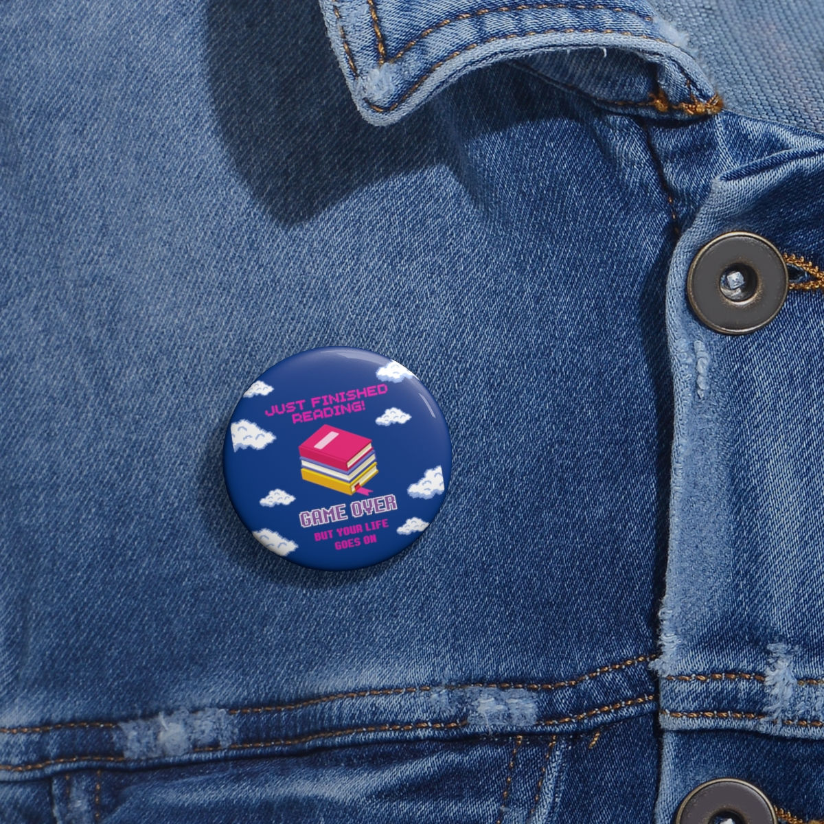 Game Over Clouds: Pin Buttons