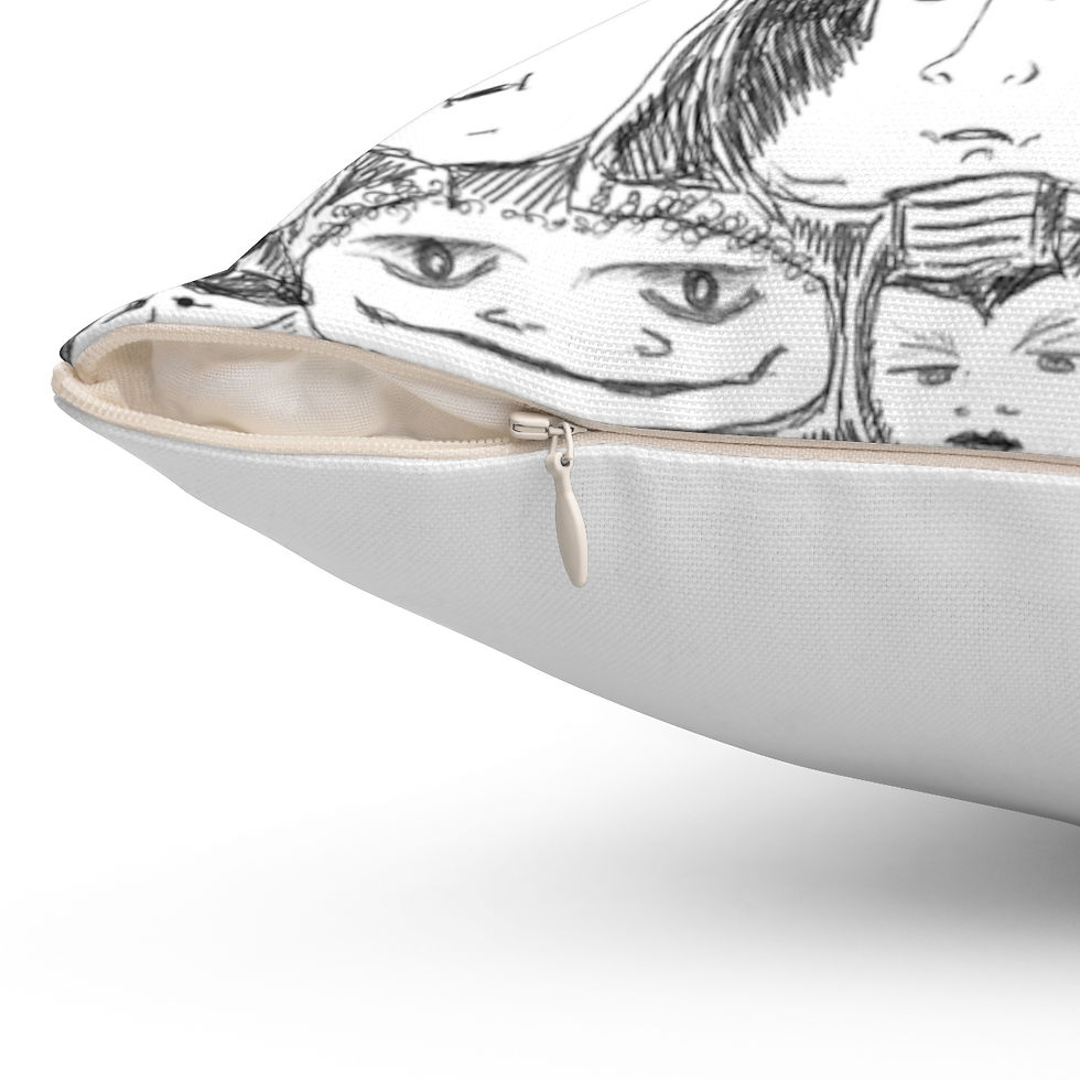 Thumbnail: Audience #5: Of All People: Spun Polyester Square Pillow