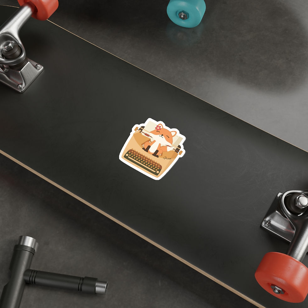 Thumbnail: Writing Buddy Fran: Die-Cut Stickers