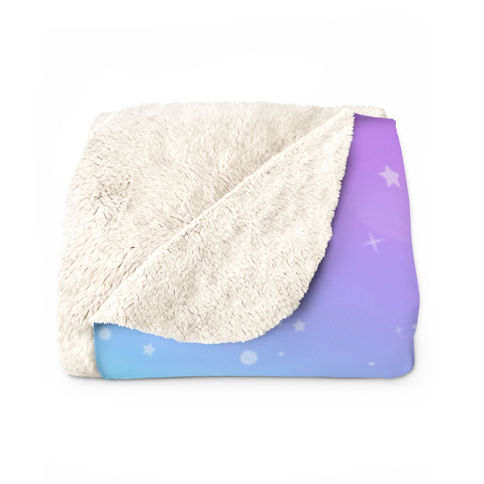 Thumbnail: Cute unicorn happiness: High Quality Cozy Fleece Blanket