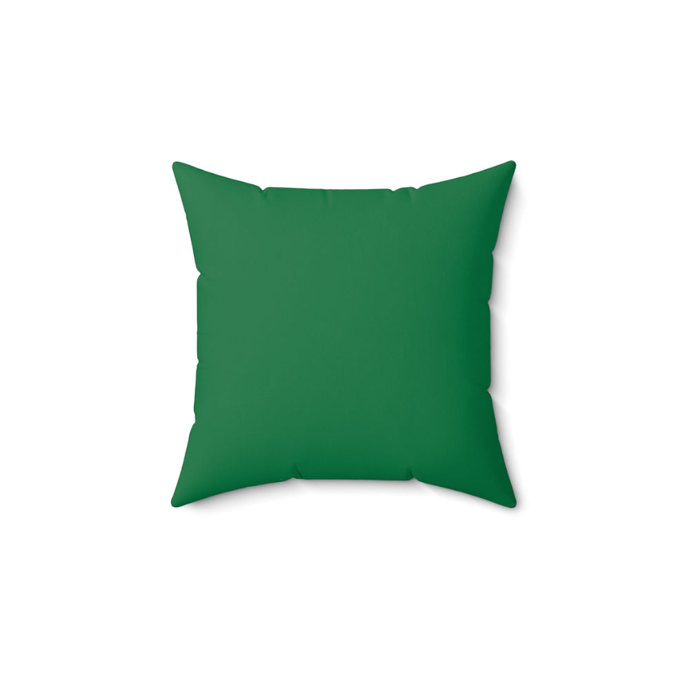 Thumbnail: Ski Skull With Multi-Colored Hat: Spun Polyester Square Pillow