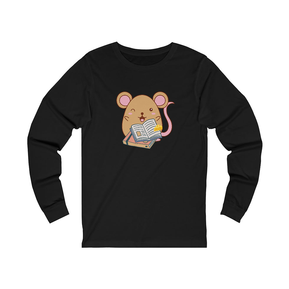 Thumbnail: Books and Mouse: long sleeve tee