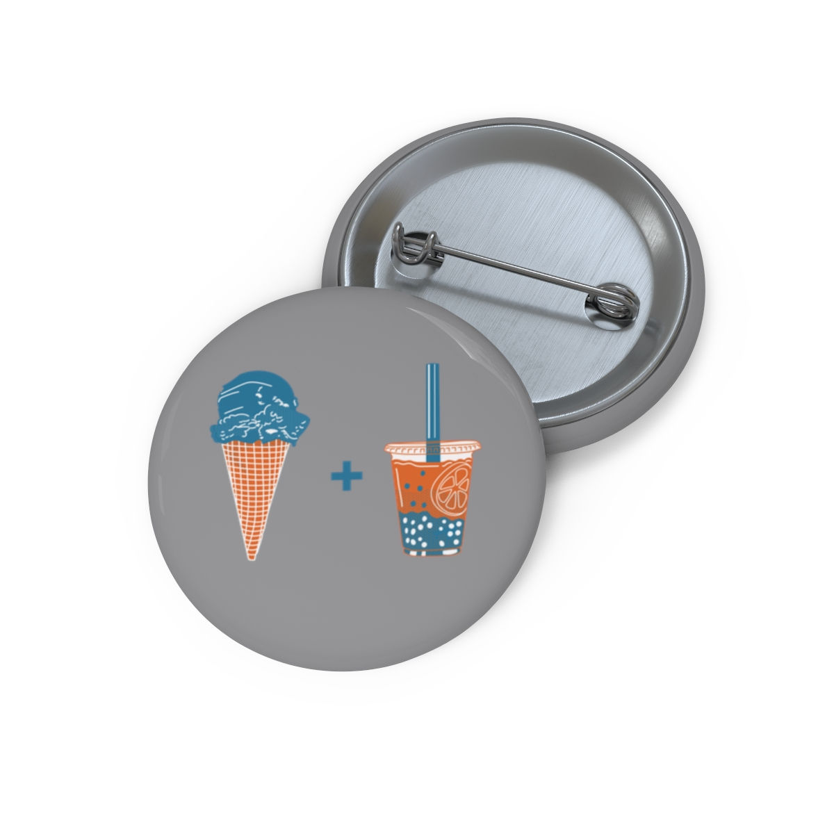 Ice Cream and Boba: Custom Pin Buttons