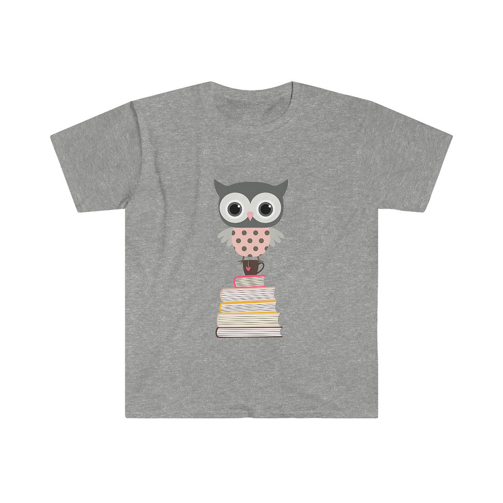 Thumbnail: Owl design #1: Unisex Softstyle T-Shirt