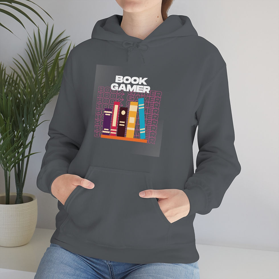 Thumbnail: Book Gamer, Stack Up: Unisex Heavy Blend™ Hooded Sweatshirt