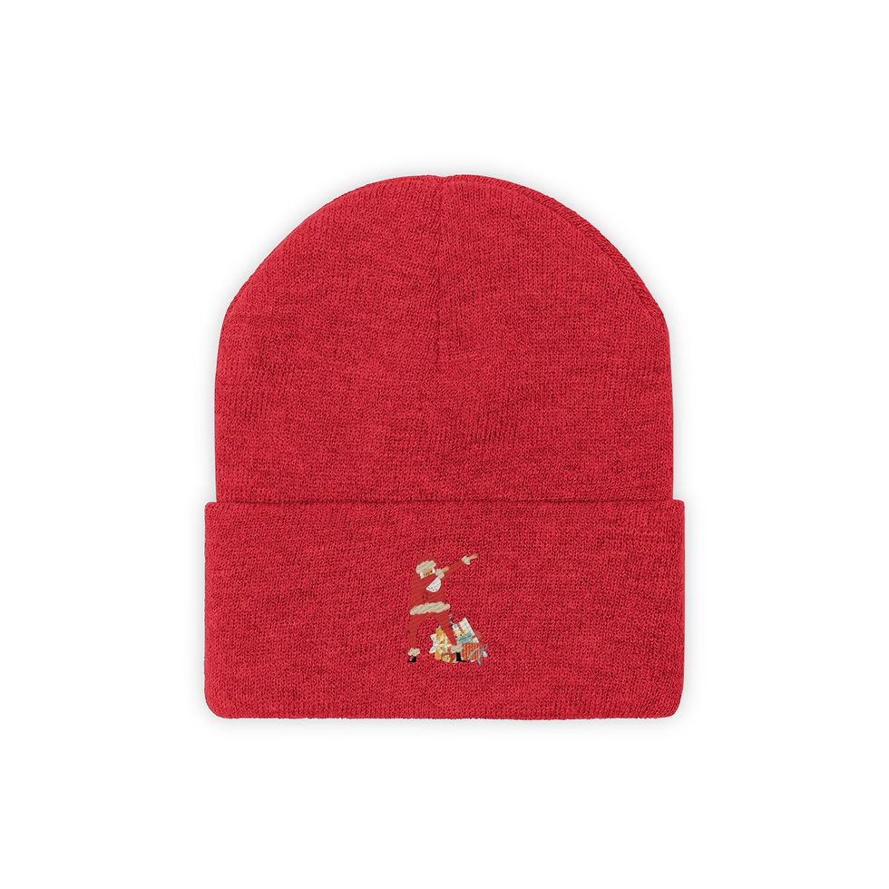 Thumbnail: Santa Dab Presents / Christmas Design: Knit Beanie