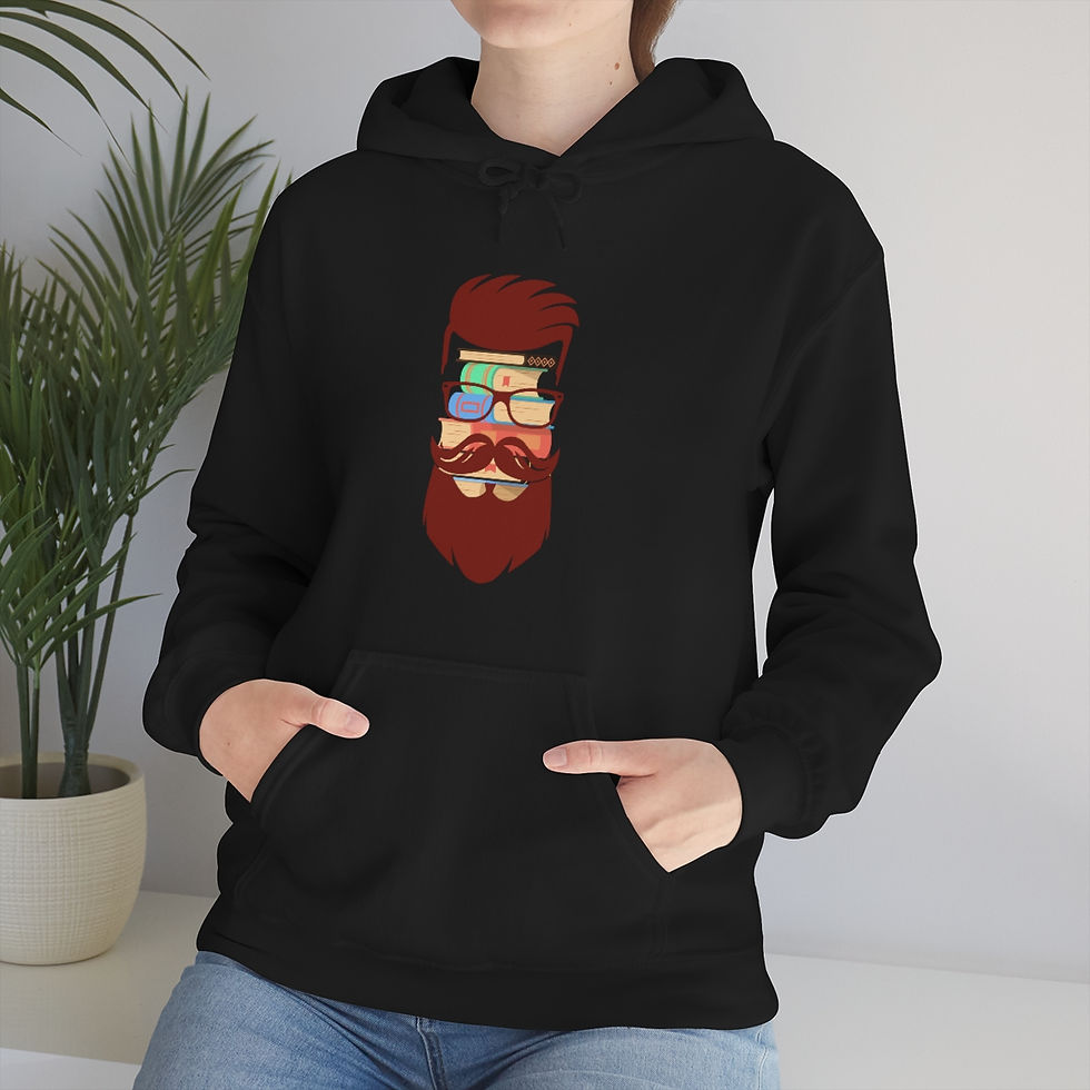 Thumbnail: Brown Noggin' Head: Unisex Heavy Blend™ Hooded Sweatshirt