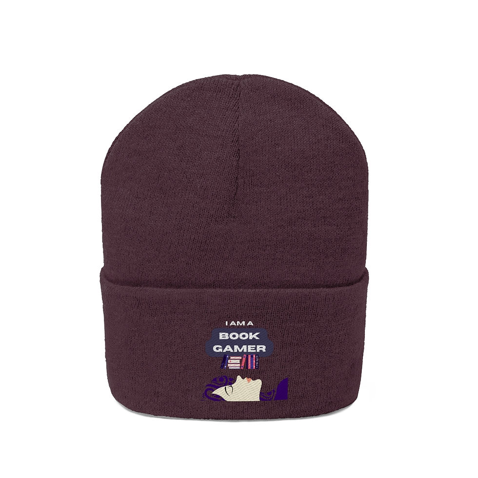 Thumbnail: I am a Book Gamer: Girl down: Knit Beanie