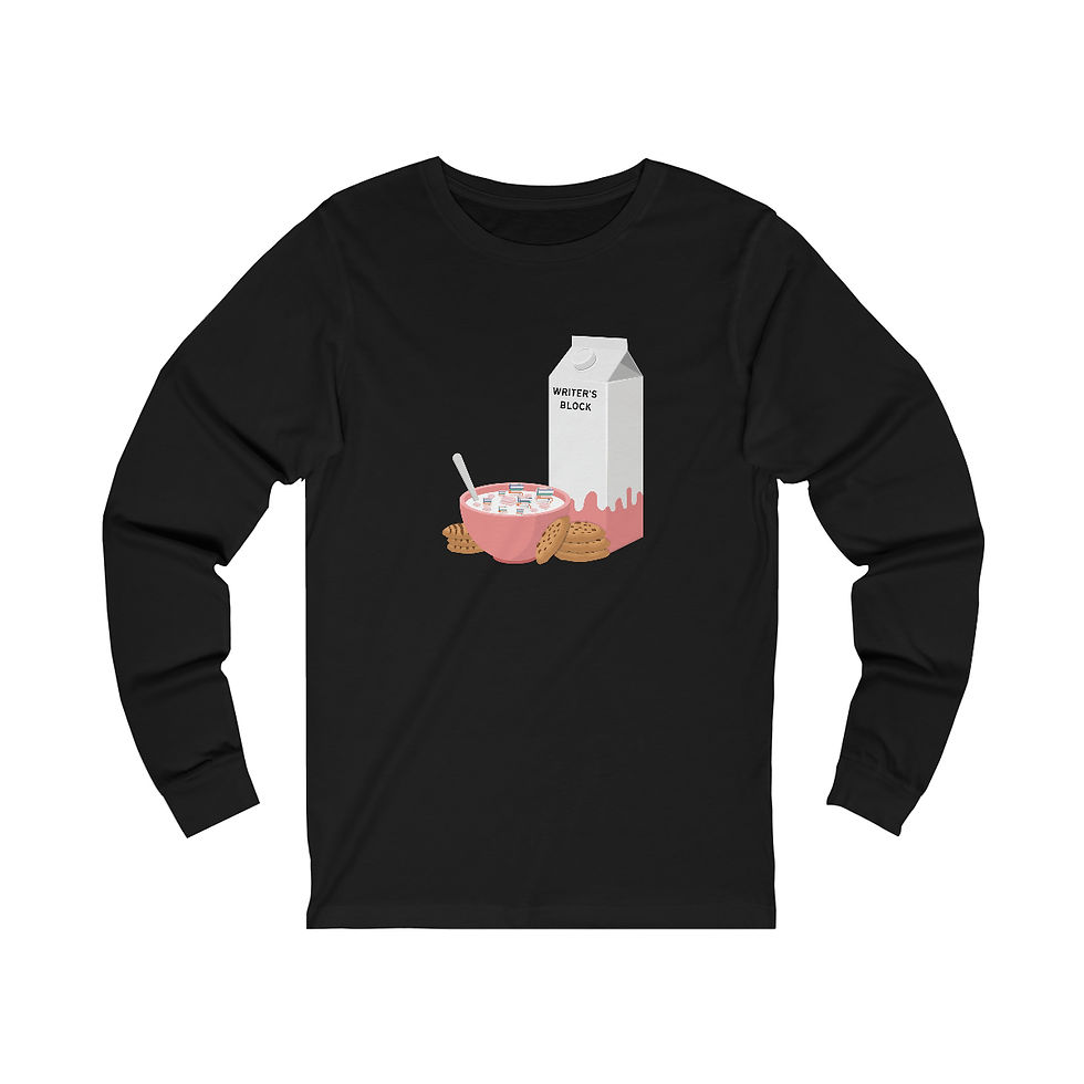 Thumbnail: Writer's Block Pink: long sleeve tee