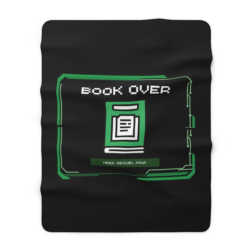 Thumbnail: Book Over Loading Sequel Green Box:  High Quality Cozy Fleece Blanket