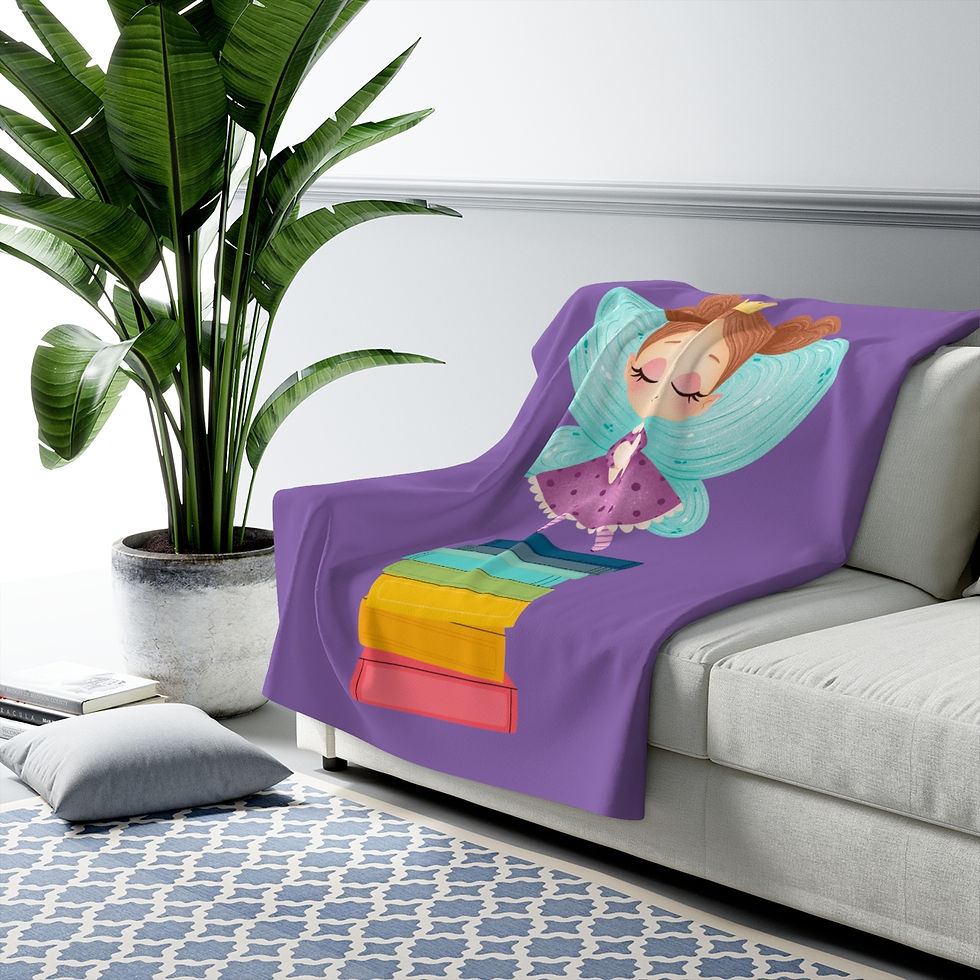 Thumbnail: Tooth Fairy #3: High Quality Cozy Fleece Blanket