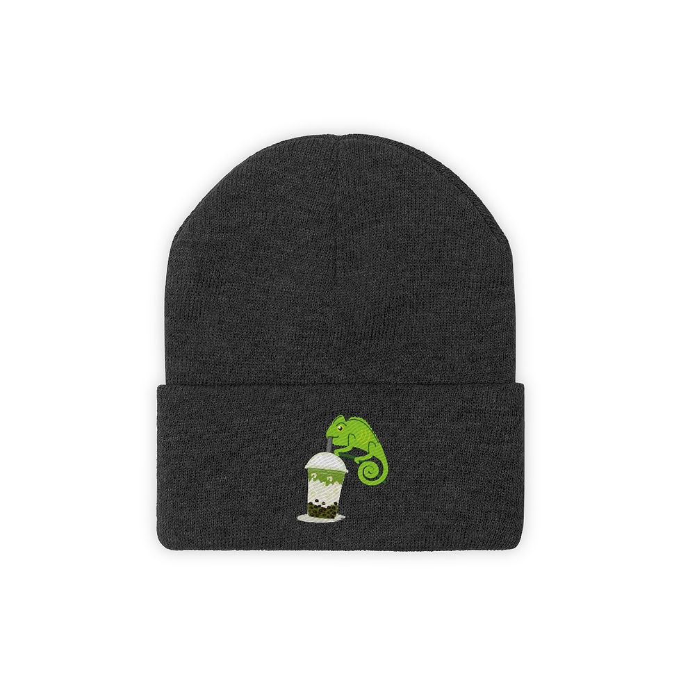 Thumbnail: Lizard Boba Knit Beanie