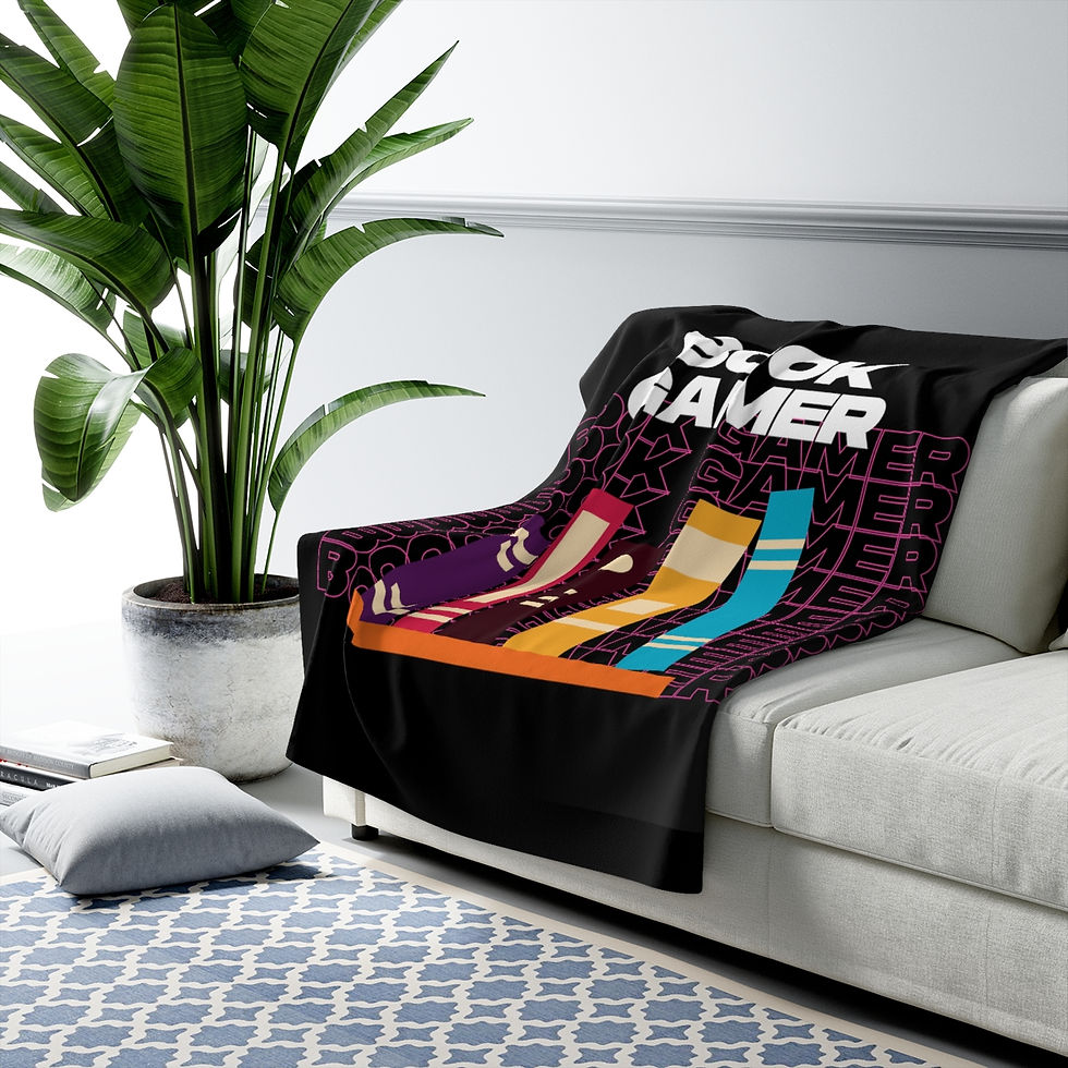 Thumbnail:  Book Gamer Side Stack: High Quality Cozy Fleece Blanket