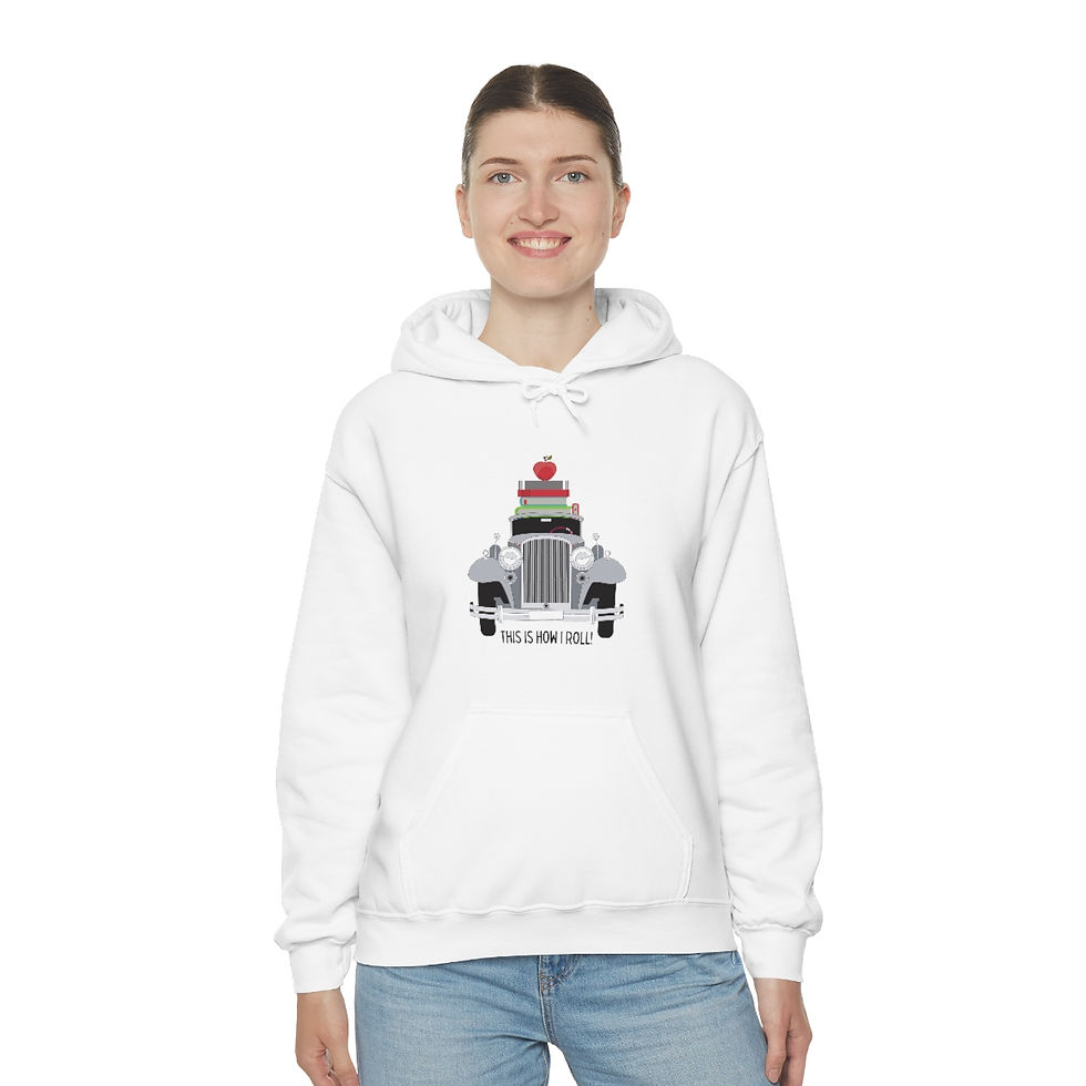 Thumbnail: "This is How I Roll," Black Car: Unisex Heavy Blend™ Hooded Sweatshirt