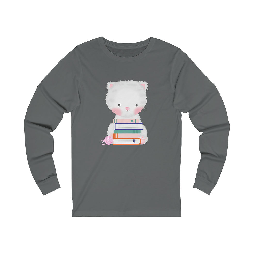 Thumbnail: Sweety Cat White: long sleeve tee