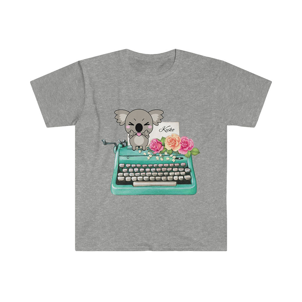 Thumbnail: Writing Buddy Keiko: Unisex Softstyle T-Shirt