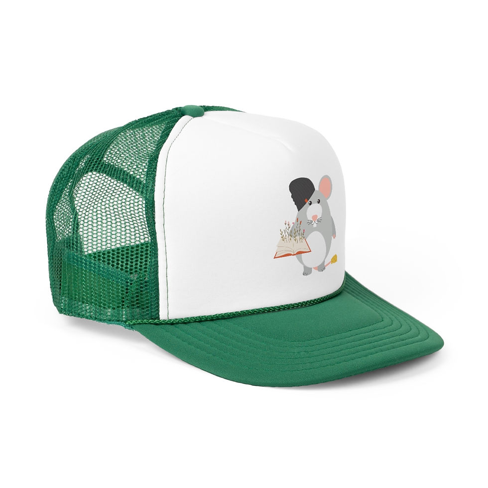 Thumbnail: Mouse Book Lover: Trucker Caps