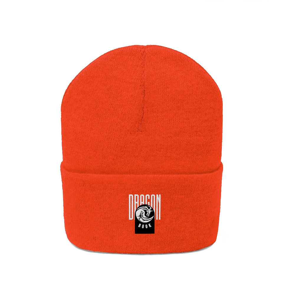 Thumbnail: Book Dragon Circle #1 Knit Beanie