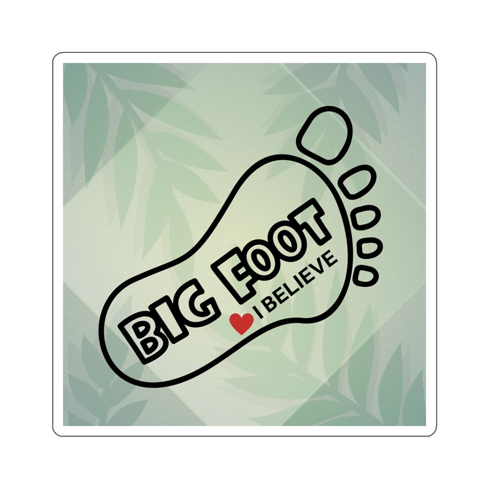 Thumbnail: Big Foot With Background: Die-Cut Stickers