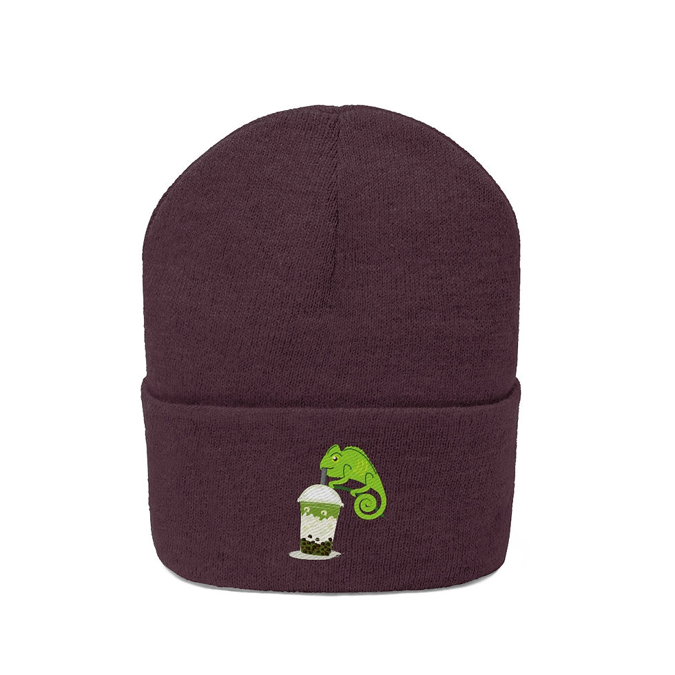 Thumbnail: Lizard Boba Knit Beanie