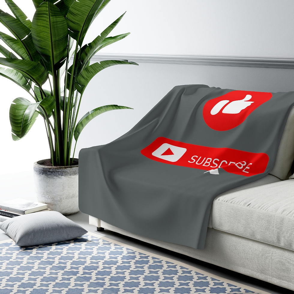 Thumbnail: Like and Subscribe: High Quality Cozy Fleece Blanket