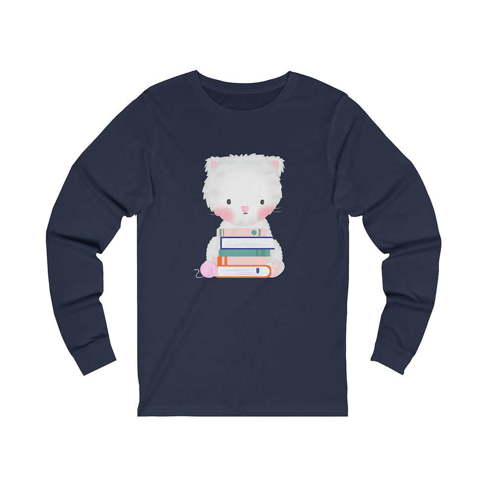 Thumbnail: Sweety Cat White: long sleeve tee