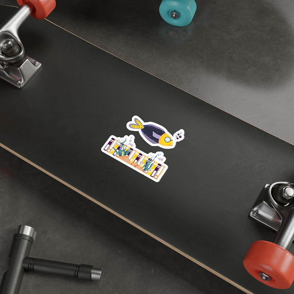 Thumbnail: Crazy Clown Fish 3: Die-Cut Stickers